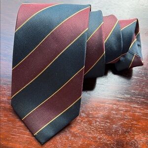 Classic Black and Red Striped Ties